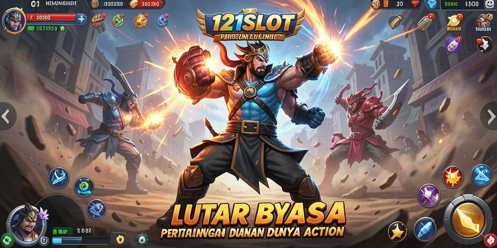 Tangkapan layar menampilkan aksi mendebarkan dalam 1121SLOT.