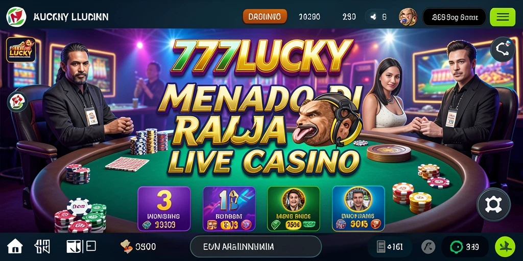 Screenshot utama dari gameplay Live Casino di 777LUCKY.