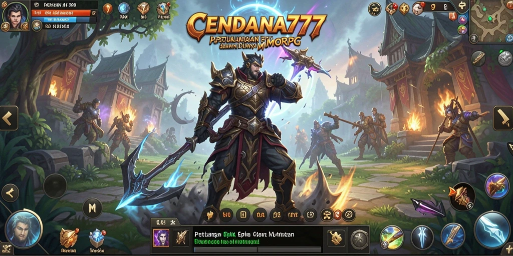 Tampilan atraktif gameplay CENDANA777 dalam dunia MMORPG.