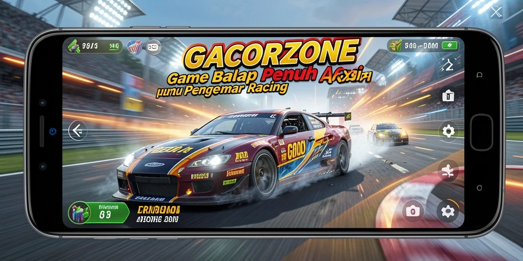 GACORZONE menampilkan aksi balap yang mendebarkan di lintasan.