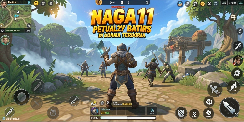 Tampilan gameplay NAGA11 yang memukau di dunia terbuka.