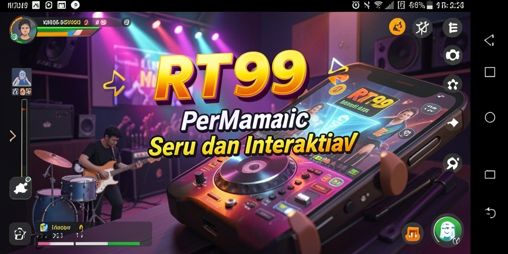 Tampilan gameplay RT99 yang menyenangkan dan interaktif.