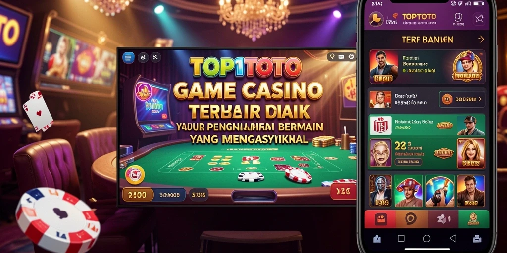 Screenshot gameplay TOP1TOTO yang menunjukkan suasana kasino yang nyata.