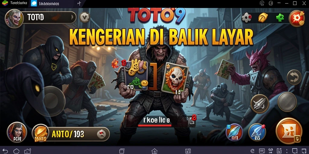 Tangkapan layar menunjukkan gameplay menyeramkan dari TOTO9 yang menggetarkan.