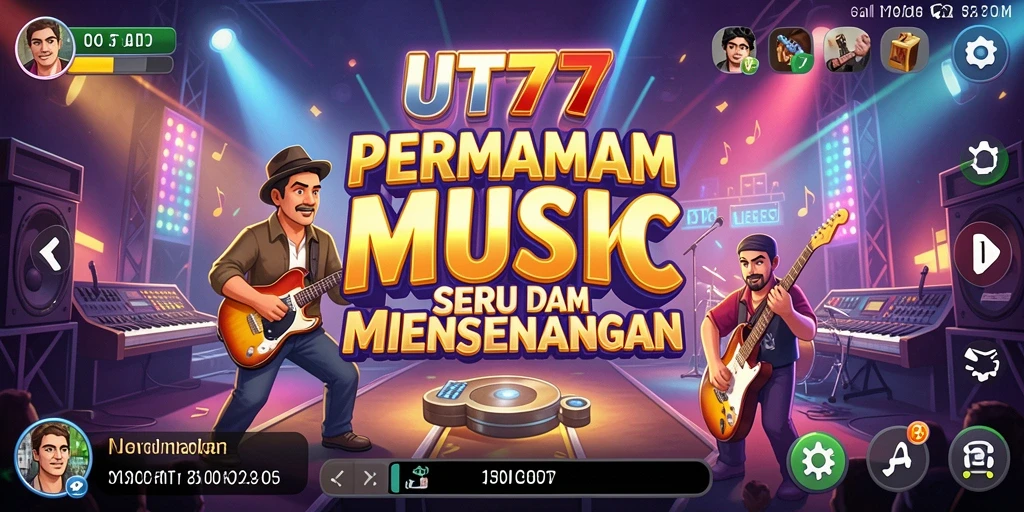 Screenshot UT77 menampilkan gameplay seru musik yang menyenangkan.