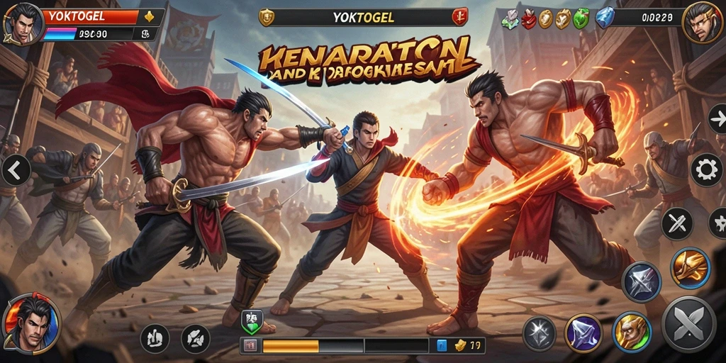 Screenshot utama YOKTOGEL menunjukkan aksi seru dalam pertarungan.